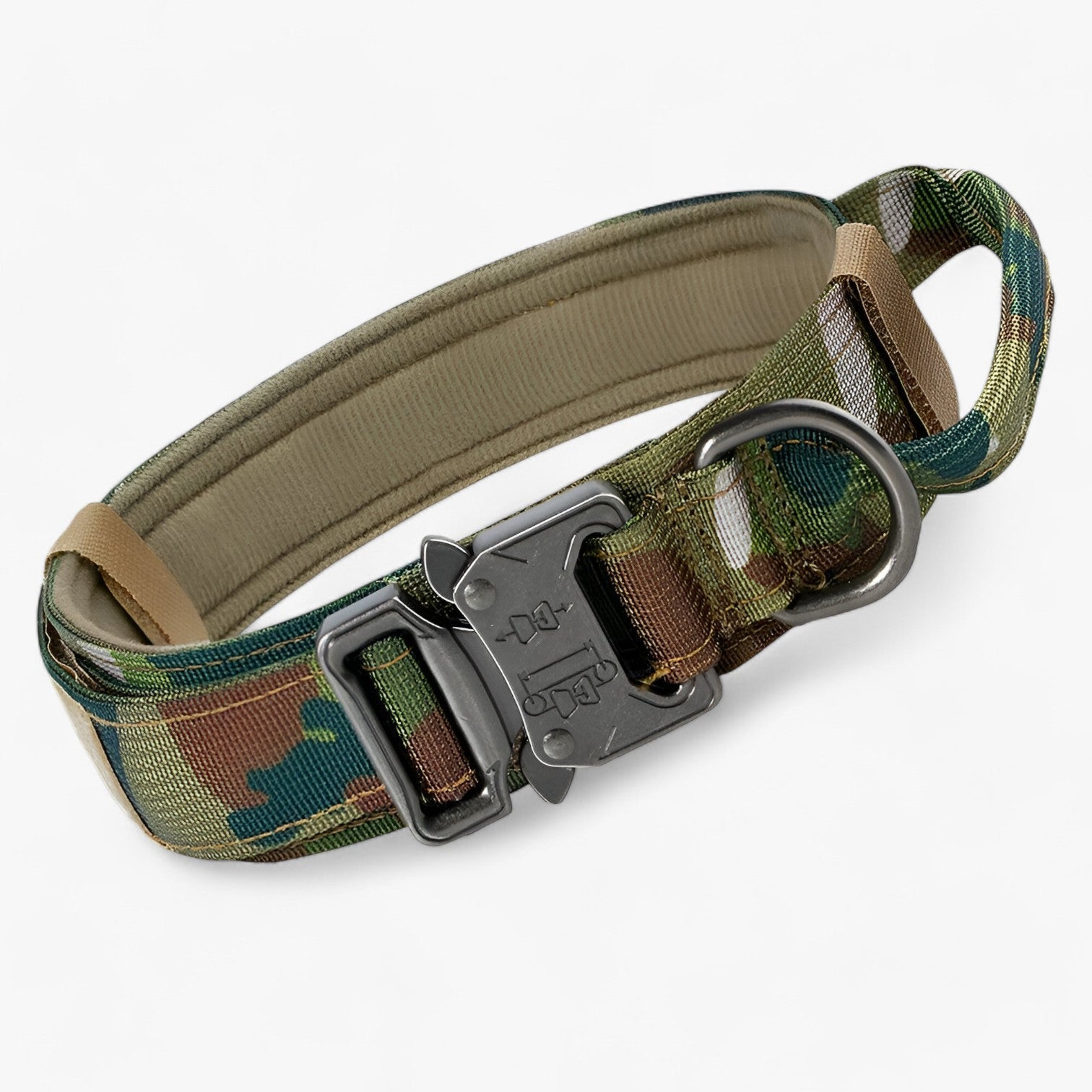 pets : Brodie| Tactisch hondenhalsband met handvat voor training in Camouflage Halsband van Pantinoshop