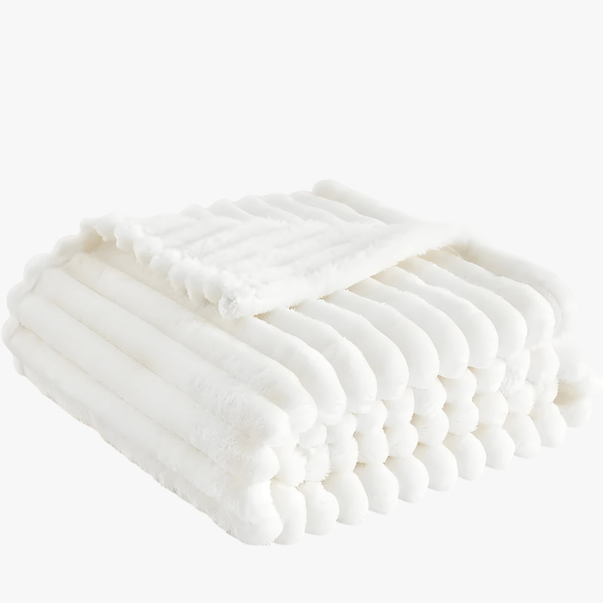 home & garden : Sophie | Witte Fleece Deken - Zacht en Comfortabel voor Gezellige Momenten in Wit (150x200cm) van Pantinoshop