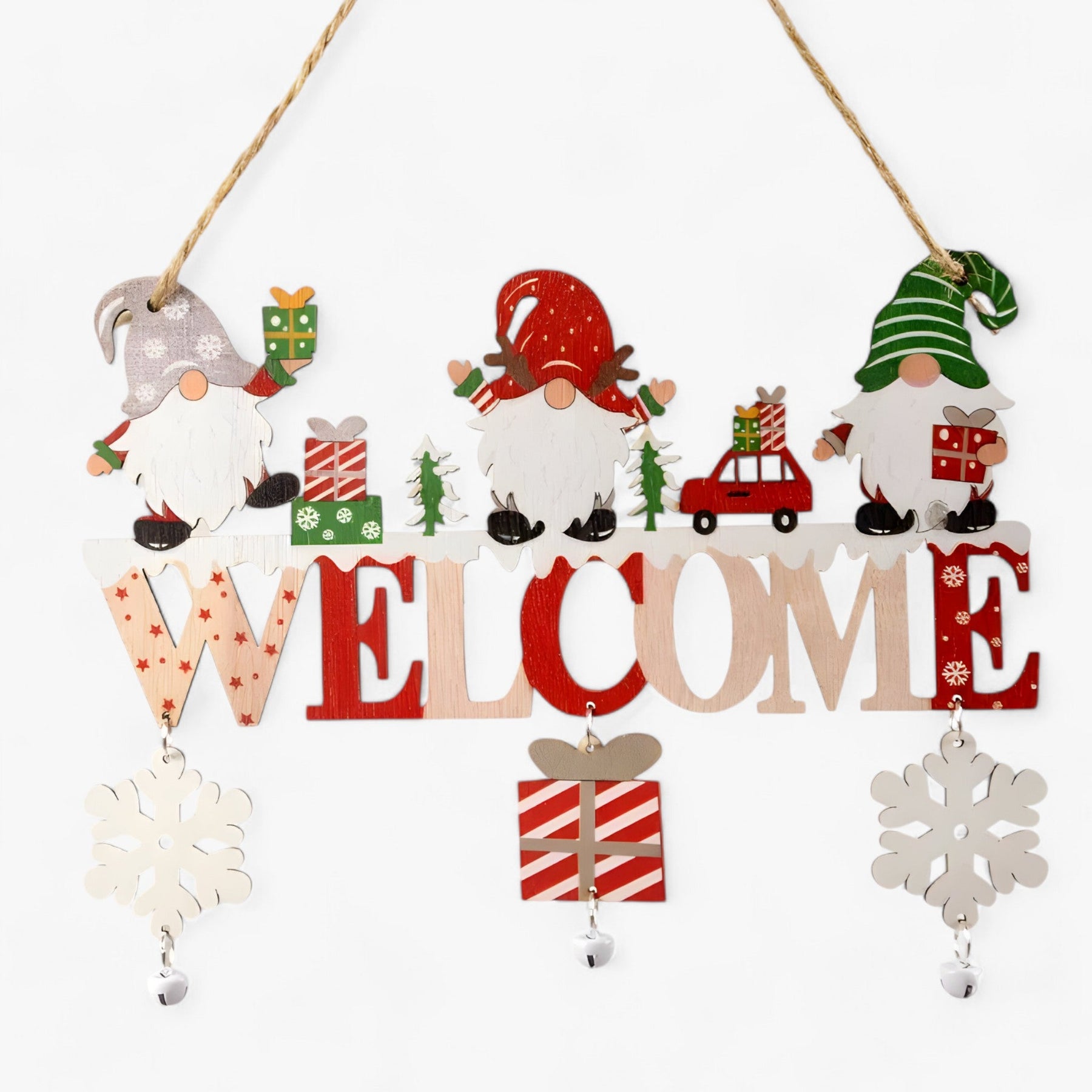 home & garden : Gnorman Houten Kabouter Hangend Ornament - Feestelijk en grillig decor in 1 van Pantino
