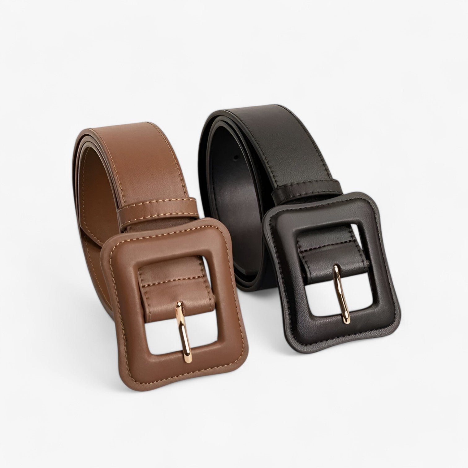 accessories : Arya | Brede Leren Riem - De onveranderlijke charme van de tijd in van Pantinoshop