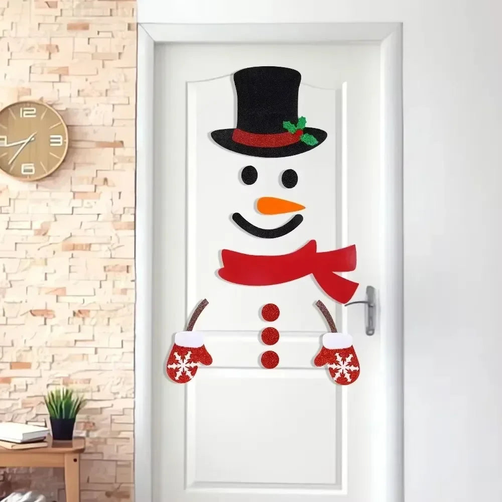 home & garden : Fristy | Kerstviltstickers voor deuren en ramen - Feestelijke decoratie voor thuis in van Pantino