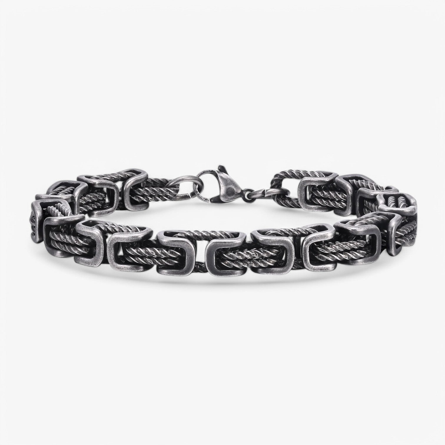 accessories : Floris | Robuust en Tijdloos - Grote Mannen Armband in Grijs van Pantinoshop