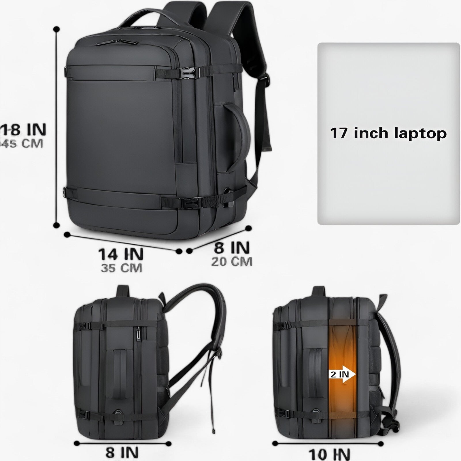 bags : Finn | Reisrugzak met USB in van Pantinoshop
