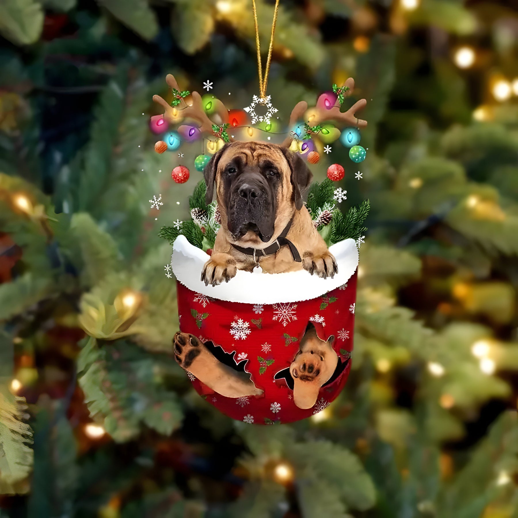 pets : Schattige Pupp Decoratie | Kerstboom Hangertje Hond - Feestelijke Charme en Cadeau voor Hondenliefhebbers in Stijl Bb van Pantinoshop