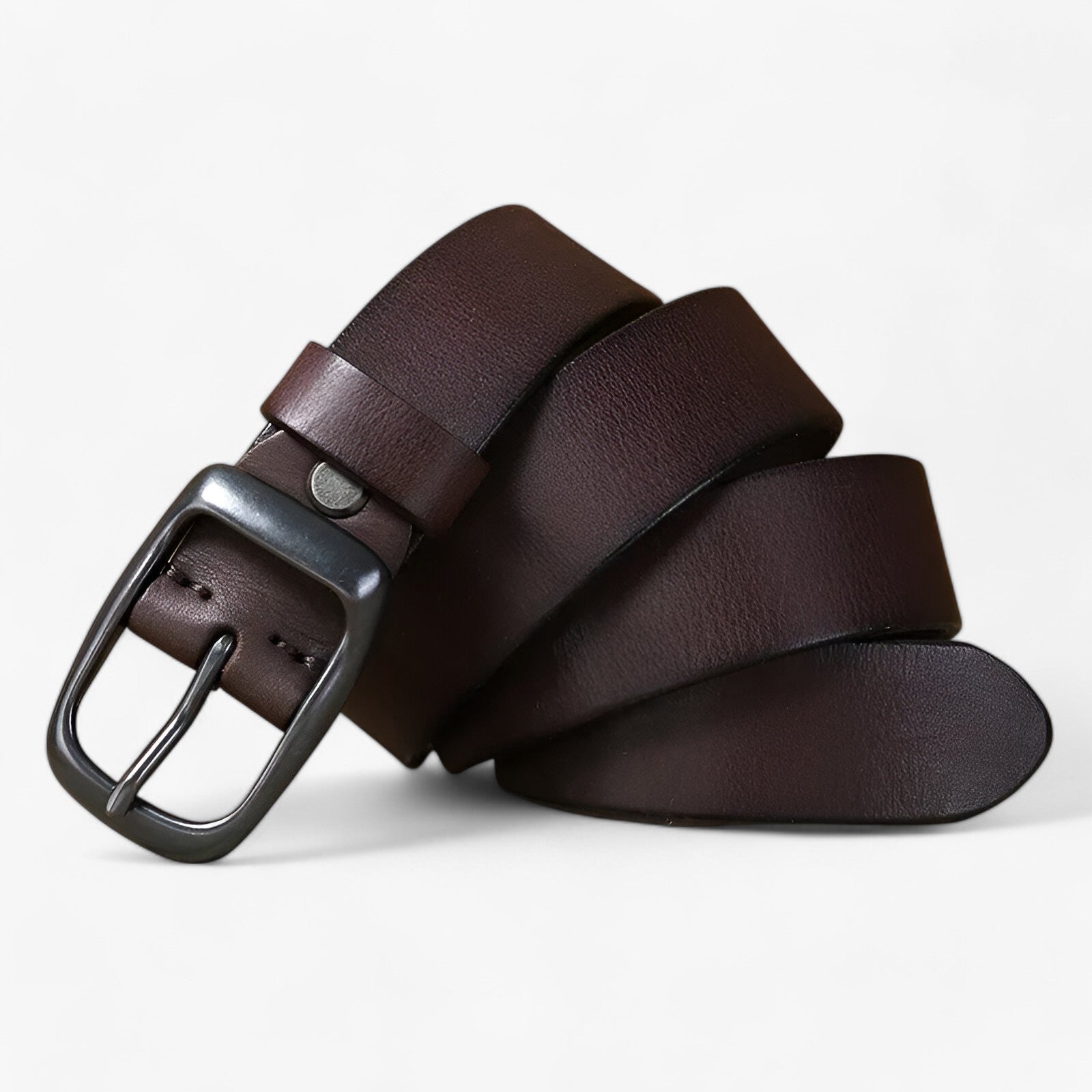 men's fashion : Jaze | Koeienhuid Leren Cowboyriem in Bruin van Pantinoshop