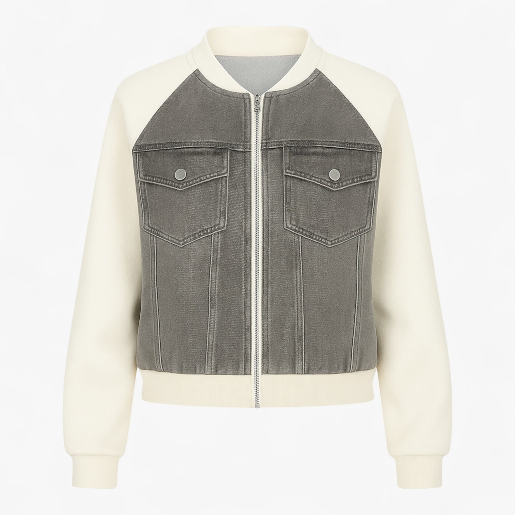 Clothes : Silvanna | Veelzijdig denimjack voor dames in Grijs van Pantino