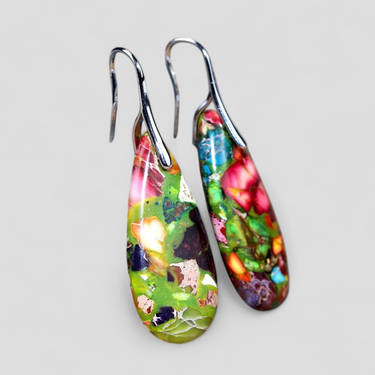 accessories : EnergyLivin Jaspis Traandruppel Oorbellen in van Pantino