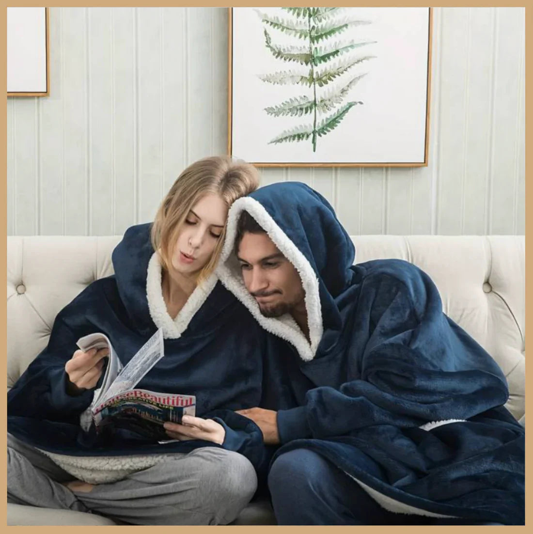 men's fashion : SNUGGY™ | COMFY & WARM in Blauw Onesize fits all van Pantino