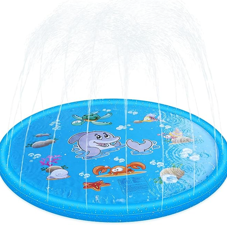 outdoor equipment : Splashy I Sprinkler Spray speelmat met anti-slip strips in 150x150cm van Pantino