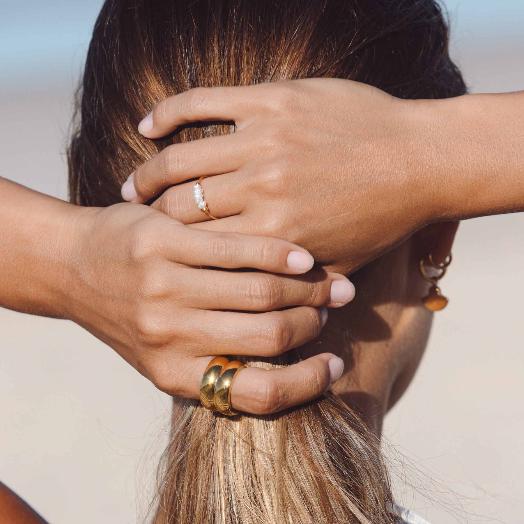 Ringen : Stijlvolle Mini Pearl Ring voor Dames in van Pantino