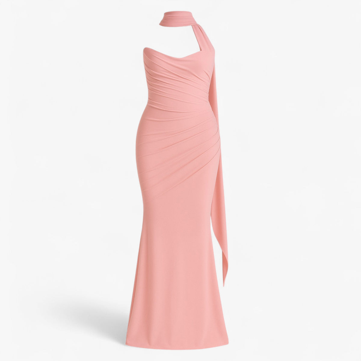 Dress : Trista | Tweedelige Set Dames met Elegante Top en Rok in Roze van Pantino