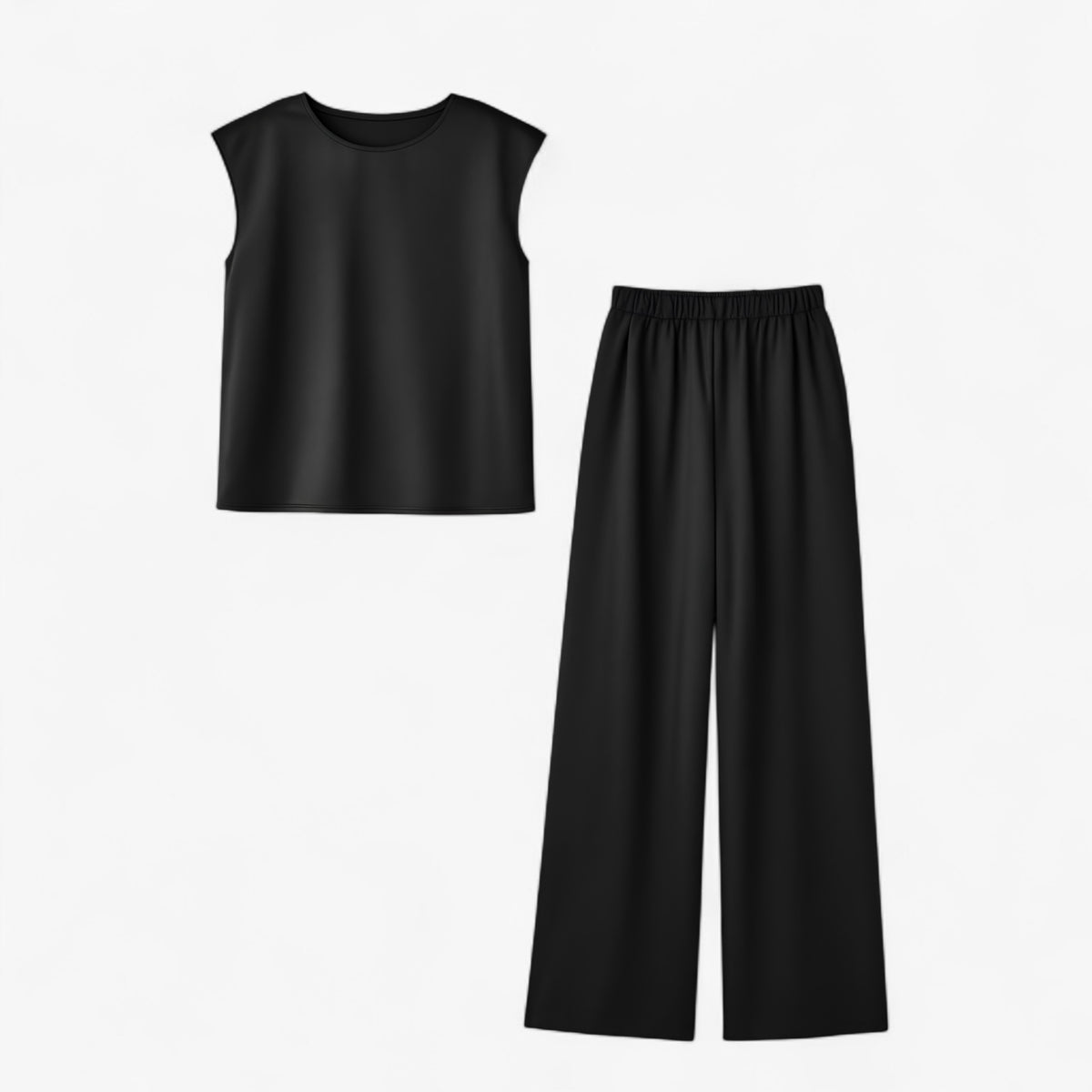 Women Set : Abbey | Tweedelige Set Dames voor Elegante Gelegenheden in Zwart van Pantino