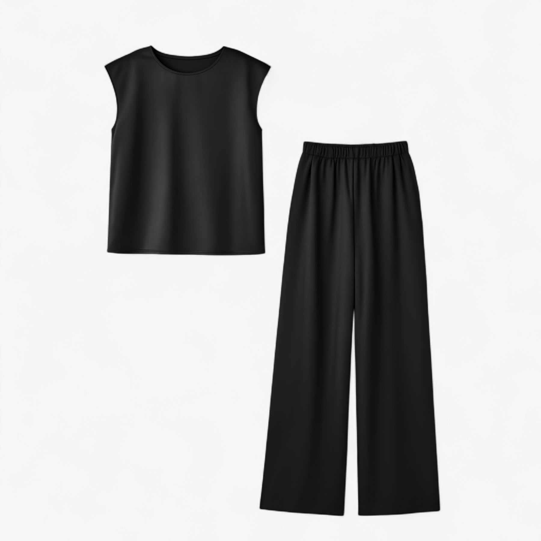 Women Set : Abbey | Tweedelige Set Dames voor Elegante Gelegenheden in Zwart van Pantino