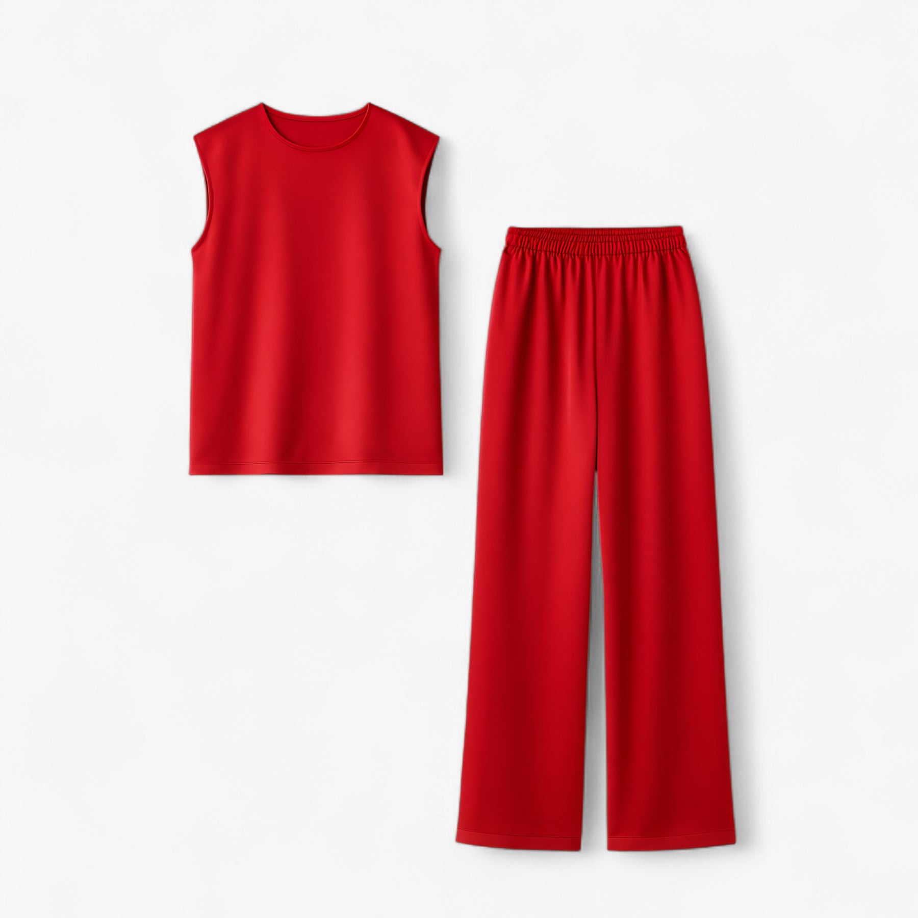 Women Set : Abbey | Tweedelige Set Dames voor Elegante Gelegenheden in Rood van Pantino