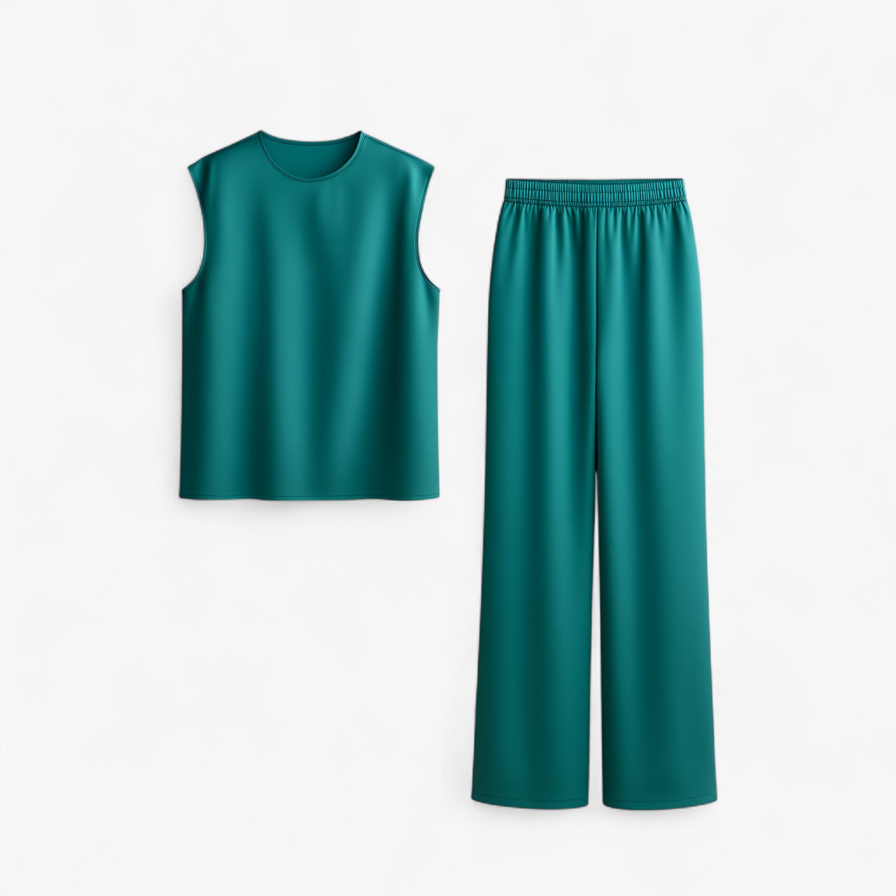 Women Set : Abbey | Tweedelige Set Dames voor Elegante Gelegenheden in Turquoise van Pantino