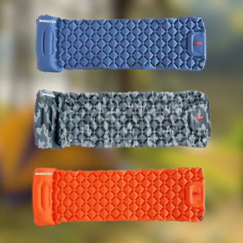 outdoor equipment : Airpad | Ultralicht kampeerluchtmatras met ingebouwde opblaaspomp | Comfort ontmoet gemak! in van Pantino