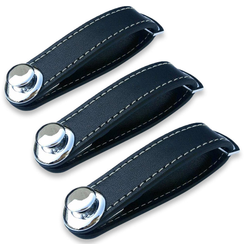 accessories : Leather Key Organizer™ (1+2 GRATIS) in Zwart 3 Stuks van Pantino