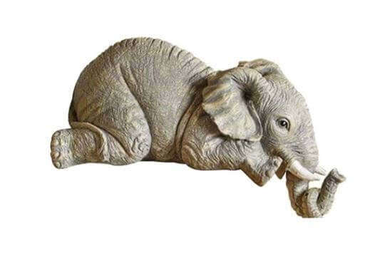 home & garden : Moeder en baby olifanten beeldje in Alleen grote olifant van Pantino