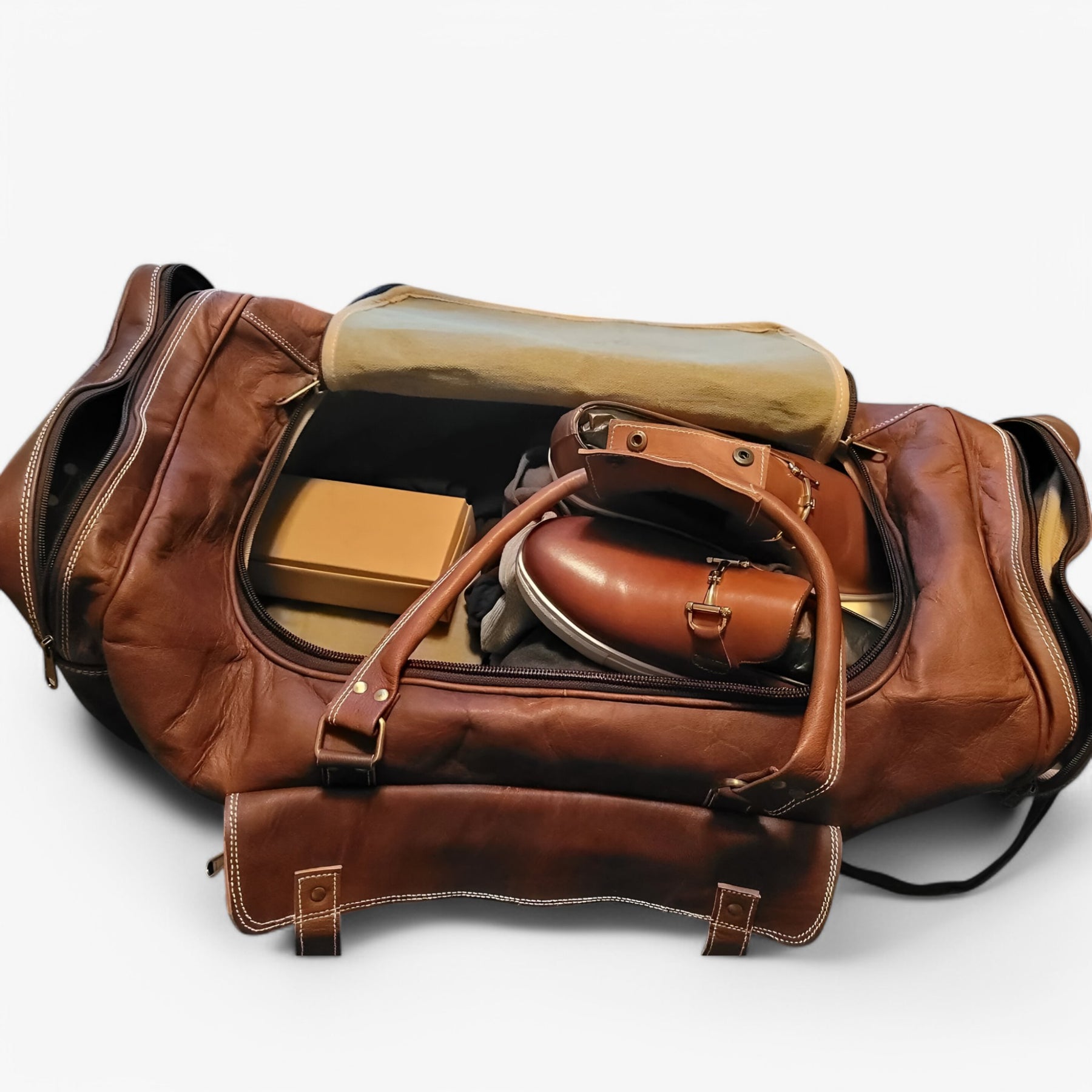 Traveler | Stijlvolle en Ruime Weekender Duffle - €25 : Traveler | Stijlvolle en Ruime Weekender Duffle in van Pantinoshop