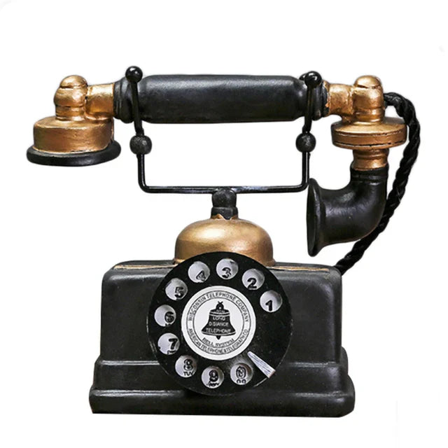 Home : RetroTech - Antieke Telefoon Decoratie in Zwart van Pantino