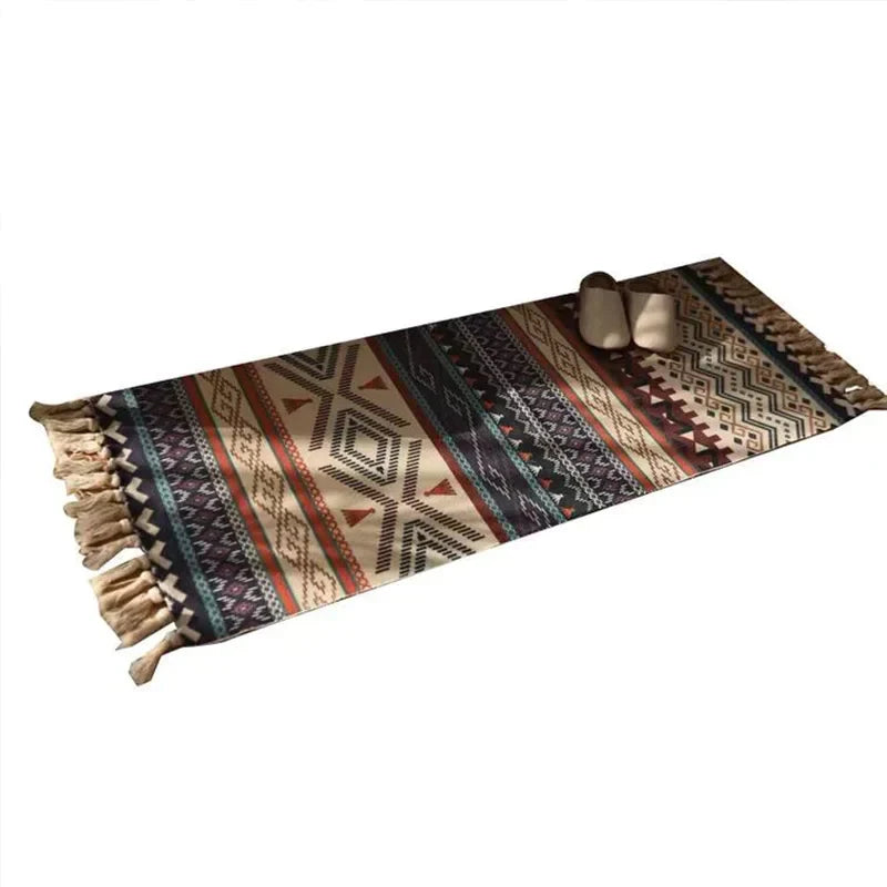 home & garden : Malua | Bohemian Vintage Plaid Tapijt - Sfeervol Woonkleed in van Pantino