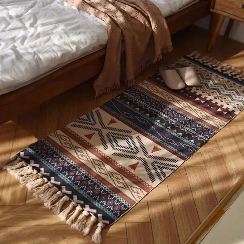 home & garden : Malua | Bohemian Vintage Plaid Tapijt - Sfeervol Woonkleed in A van Pantino
