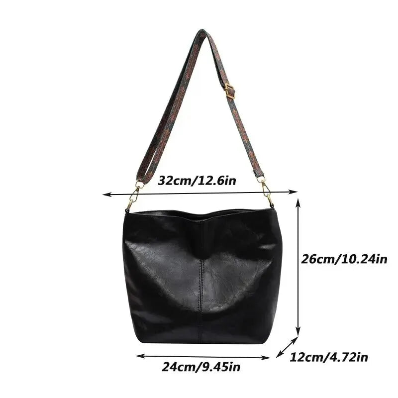 bags : KRISTI - Effen vintage schoudertas voor dames in van Pantino