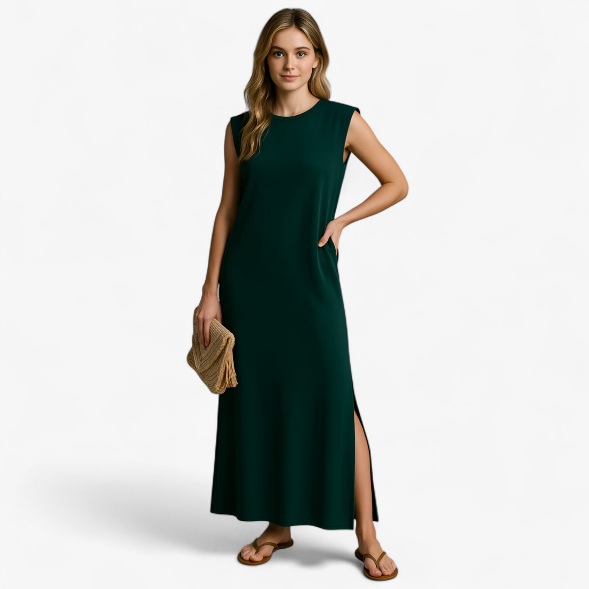 Women's Dress : Phoebe | Vrouwen Lange Zomerjurk in van Pantino