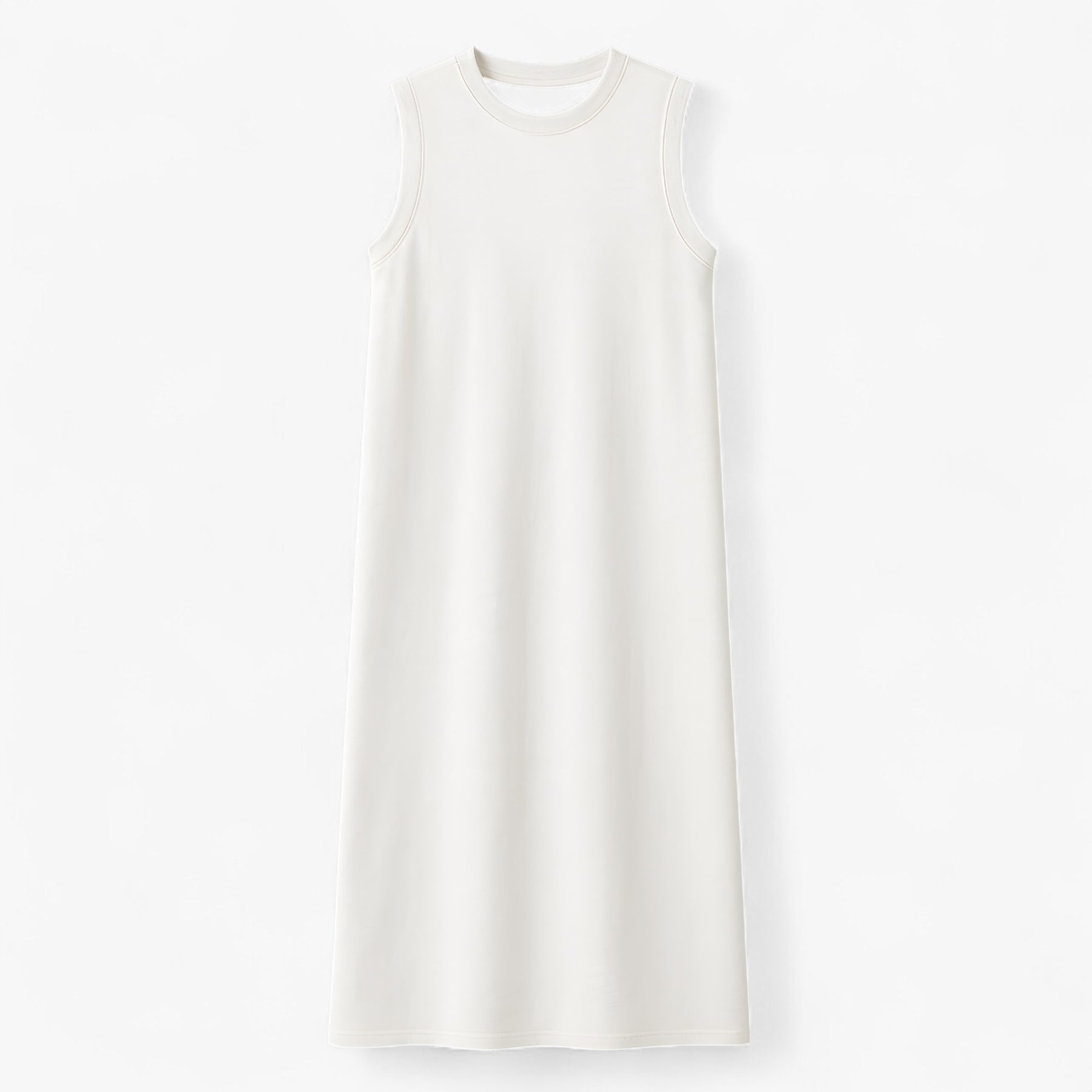 Women's Dress : Phoebe | Vrouwen Lange Zomerjurk in Wit van Pantino
