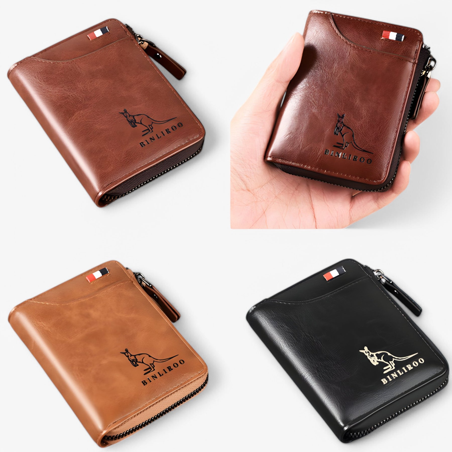bags : Leather Kangaroo Wallet™ in van Pantino