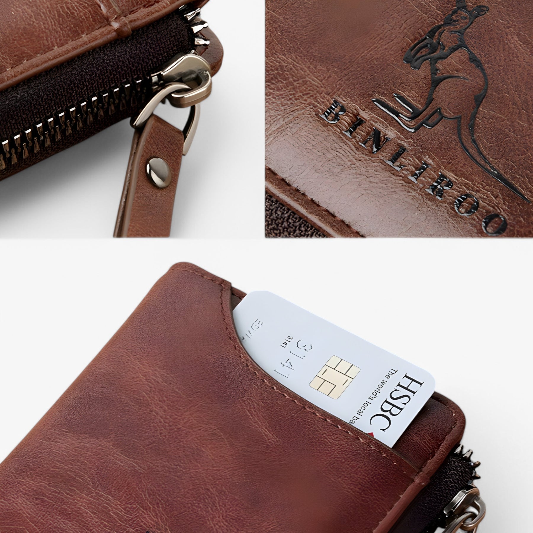 bags : Leather Kangaroo Wallet™ in van Pantino