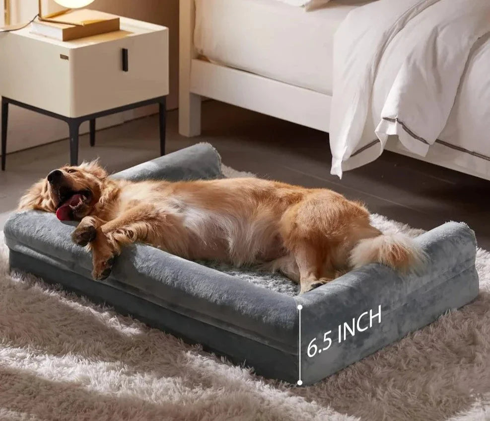 pets : Sam - Orthopedisch Waterdicht Grijs Hondenbed in van Pantino