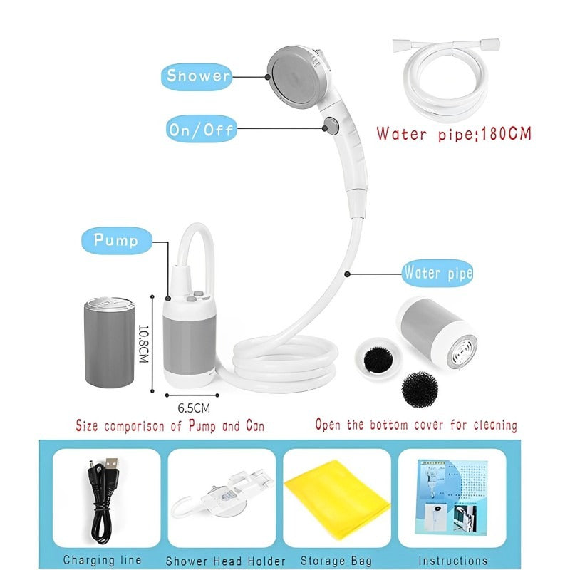 outdoor equipment : Portable Camping Shower - Overal Toegang Tot Een Comfortabele Douche in van Pantino