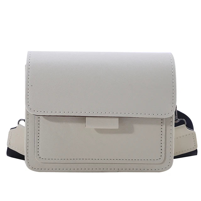 bags : MARLEEN - Dames PU-Leren Crossbody Vierkante Tas met Verstelbare Schouderband in Wit van Pantino