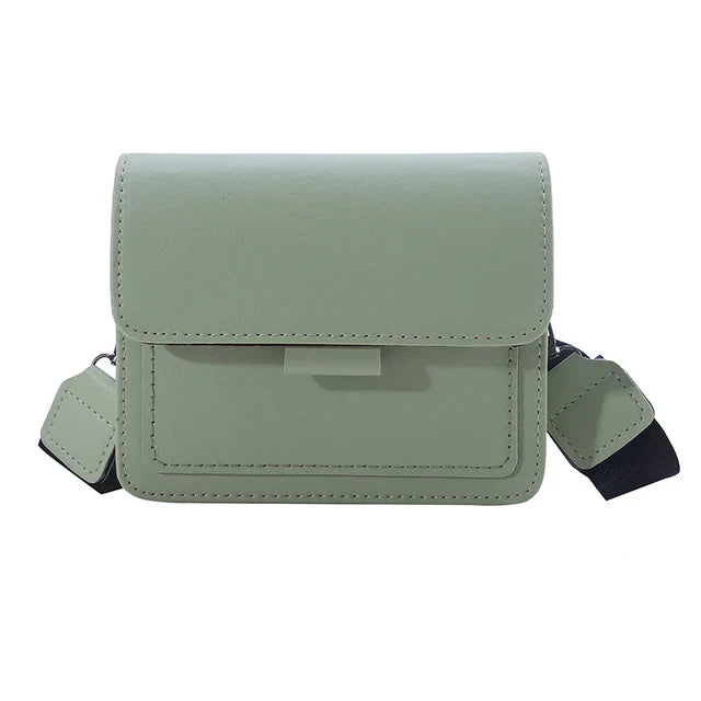 bags : MARLEEN - Dames PU-Leren Crossbody Vierkante Tas met Verstelbare Schouderband in Licht groen van Pantino