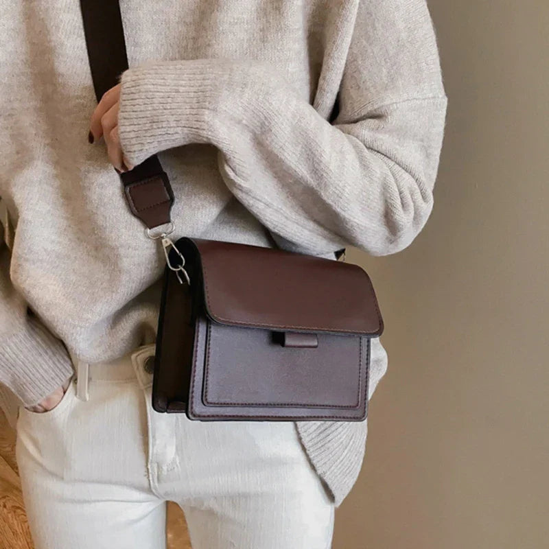 bags : MARLEEN - Dames PU-Leren Crossbody Vierkante Tas met Verstelbare Schouderband in van Pantino