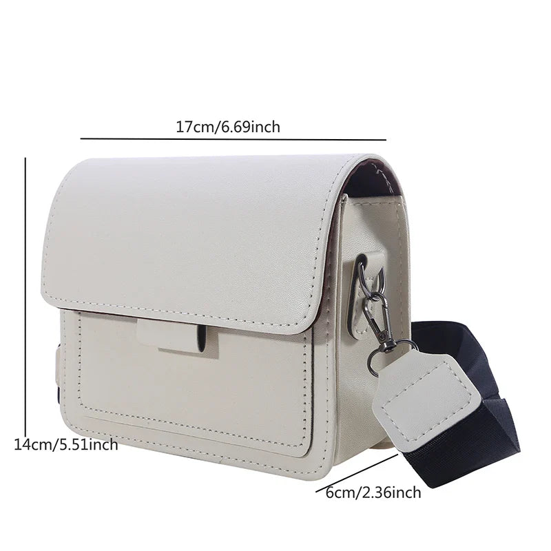 bags : MARLEEN - Dames PU-Leren Crossbody Vierkante Tas met Verstelbare Schouderband in van Pantino