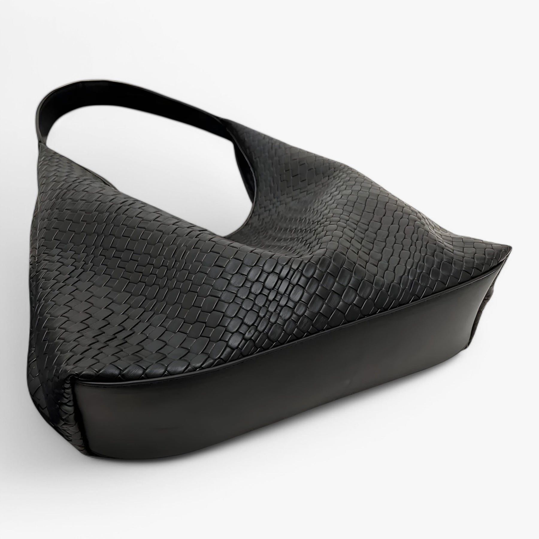 bags : RENATE - Dames Veelzijdige Zachte Leren Schoudertas met Geweven Hobo-Design in van Pantino