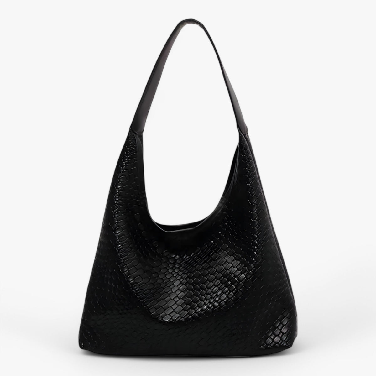 bags : RENATE - Dames Veelzijdige Zachte Leren Schoudertas met Geweven Hobo-Design in van Pantino