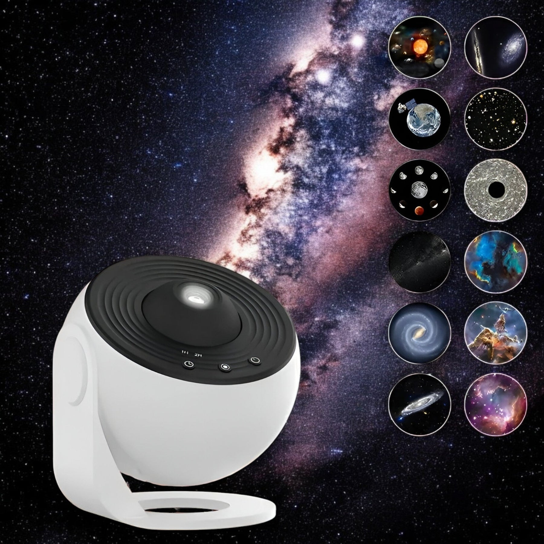 gadgets : CosmoGlow Sterrenhemel projector - Magisch en ontspannend in Wit van Pantinoshop