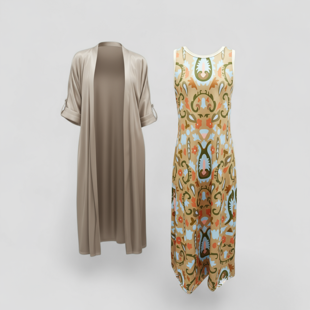 Dress : Giada | Tweedelige Set Dames voor Comfort en Stijl in Grijs van Pantino