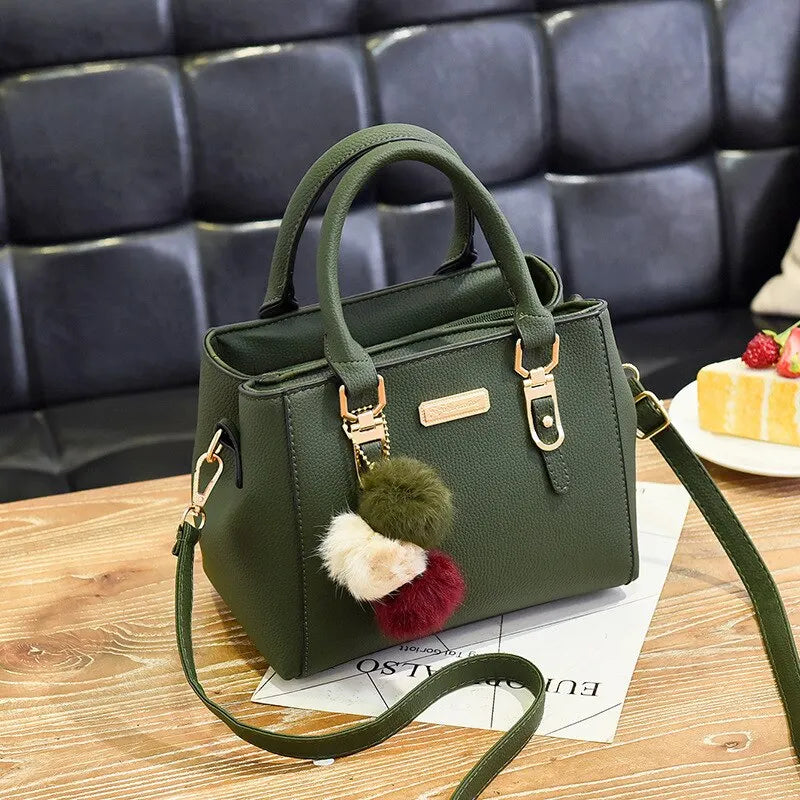 bags : RENATE - Vintage PU-leren handtas voor dames in groente (Klein (langste zijde 20-30 cm)) van Pantino