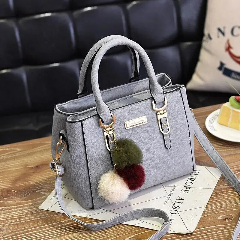 bags : RENATE - Vintage PU-leren handtas voor dames in lichtgrijs (Klein (langste zijde 20-30 cm)) van Pantino