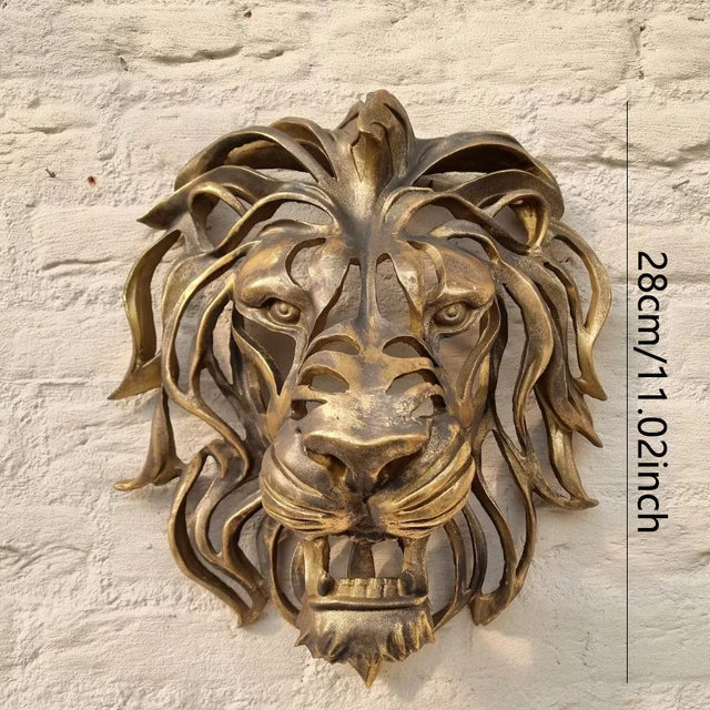 home & garden : RegalRoar Lion - Leeuwenkop Wandsculptuur in Stijl A 28cm van Pantino