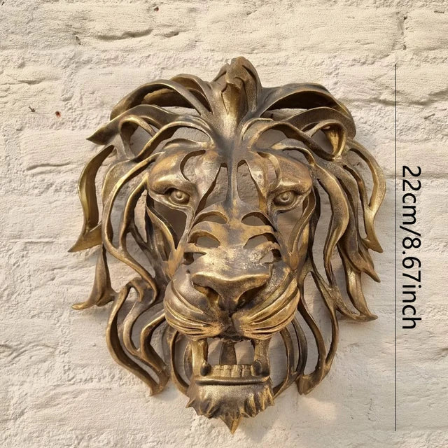 home & garden : RegalRoar Lion - Leeuwenkop Wandsculptuur in Stijl A 22cm van Pantino