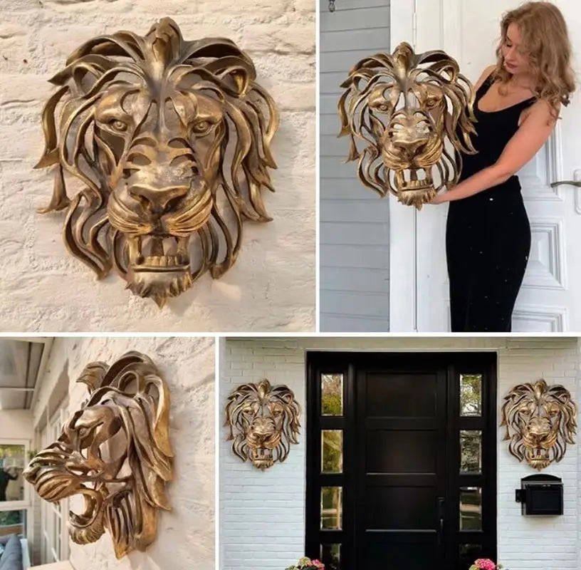 home & garden : RegalRoar Lion - Leeuwenkop Wandsculptuur in van Pantino