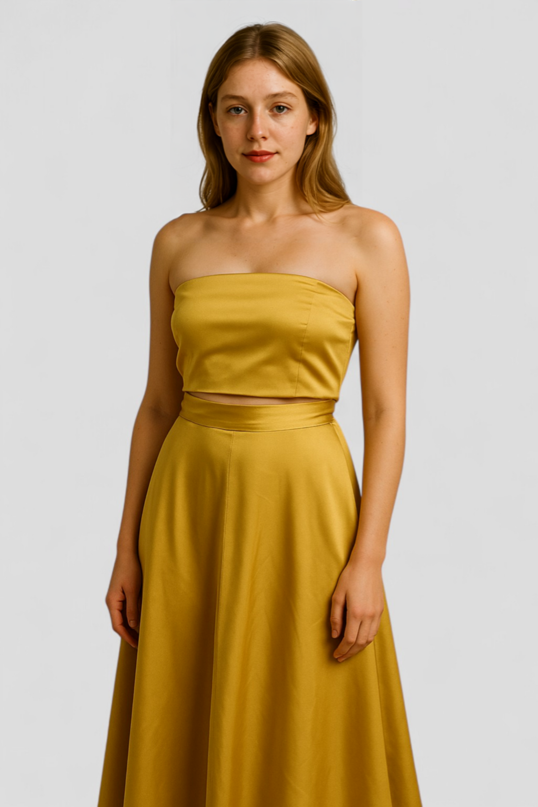 Women's Dress : Betty | Luxe Strapless Zomerjurk Set in van Pantino
