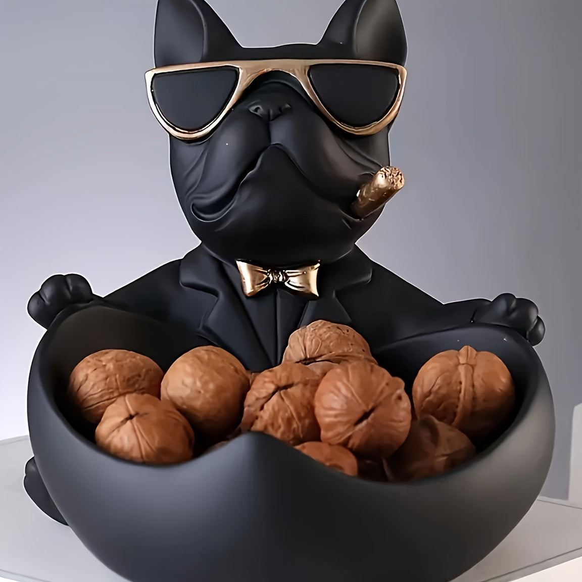 home & garden : Sander | Zwart bulldog opbergbakje voor huisdecoratie in van Pantino