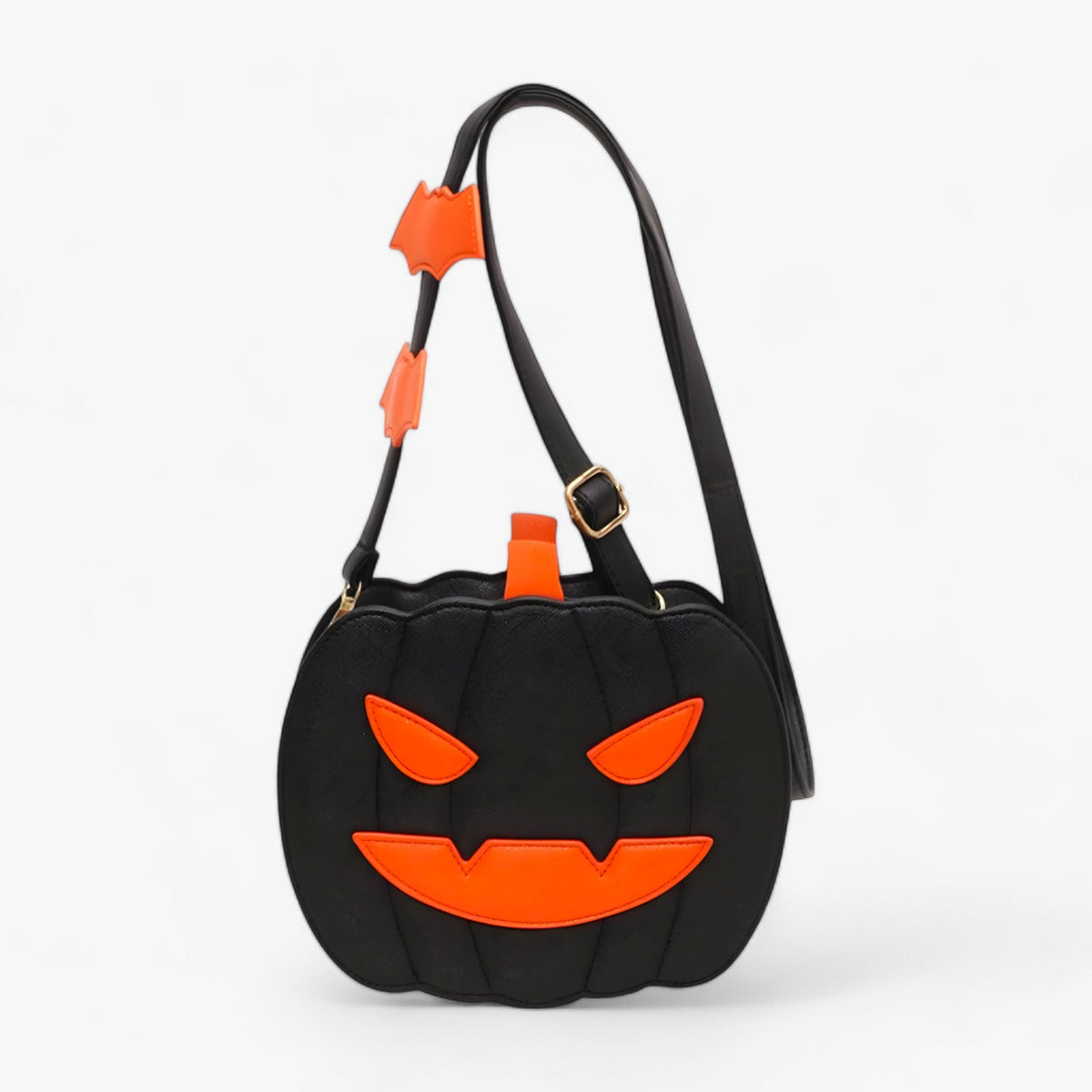 bags : GhoulGrin | Pompoentas met duivelse ogen - Tas voor snoep en andere dingen voor Halloween in Zwart van Pantinoshop