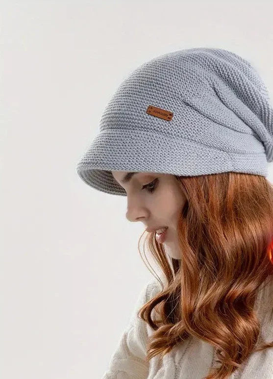 accessories : Modieuze damesmuts in Lichtgrijs van Pantino